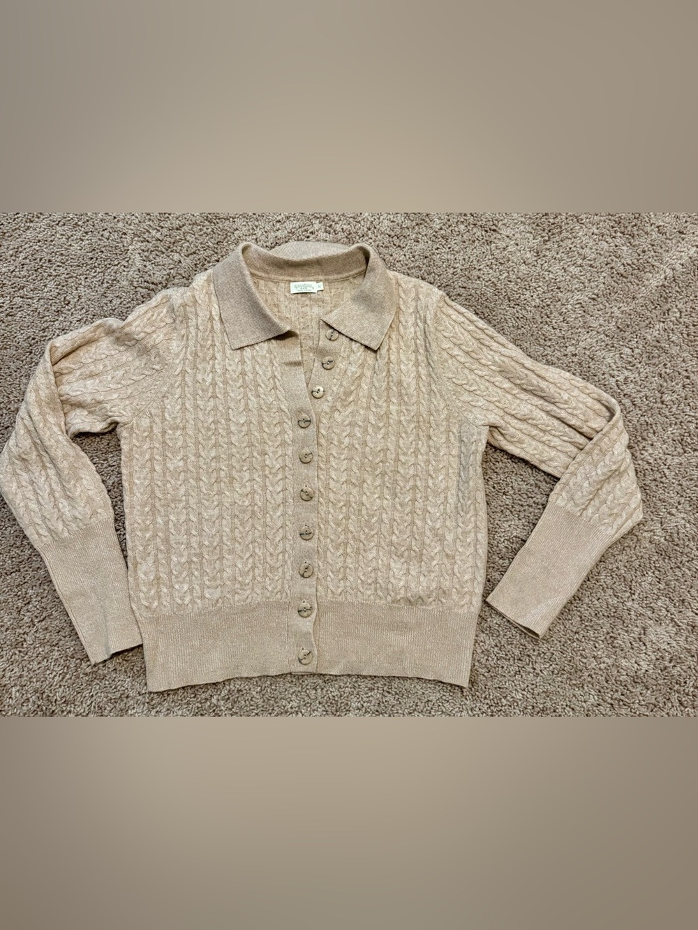 Spartina 449 Toni Cardigan Oat - Picture 6 of 7